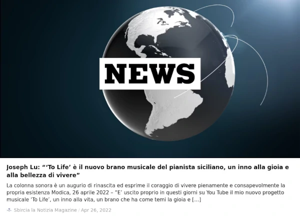 Screen of press To life from Sbircia la notizia